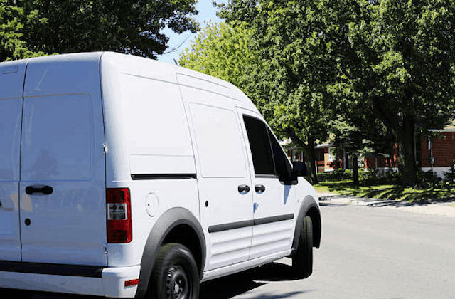 white repair van in cicero